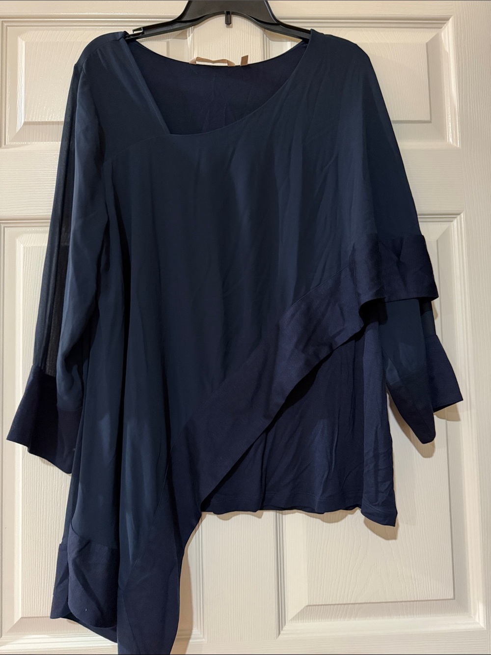 Soft Surroundings Navy Asymmetric Layered Tunic